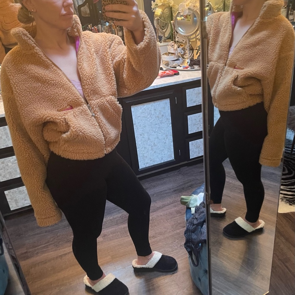 Nike winter teddy bear jacket new